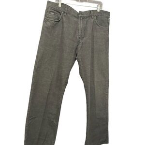 Man Boss strait leg black jeans size 40 waist 34 length extent condition